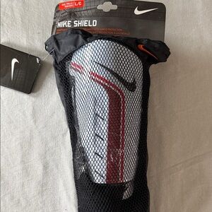 Nike Shield Shin Guards - White and Red